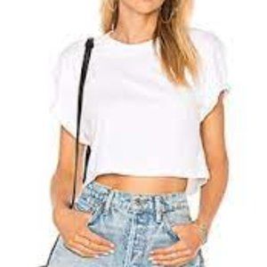 X Karla Cropped White Teeshirt
